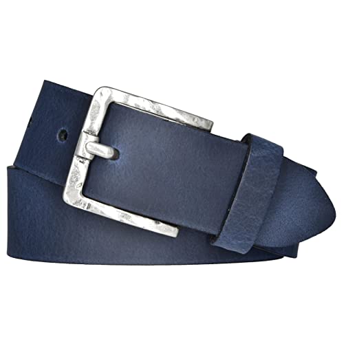 Mytem-Gear Damen Leder Gürtel Belt Ledergürtel Rindleder 40 mm Damengürtel (100 cm, Blau) von Mytem-Gear