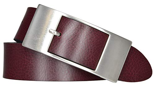 Mytem-Gear Damen Leder Gürtel 35 mm Nappaleder Damengürtel (105, Bordeaux) von Mytem-Gear