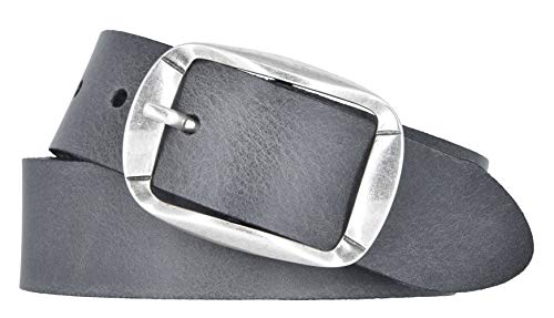 Mytem-Gear Damen Leder Gürtel Belt Ledergürtel Rindleder 35 mm Damengürtel (110, Anthrazit) von Mytem-Gear