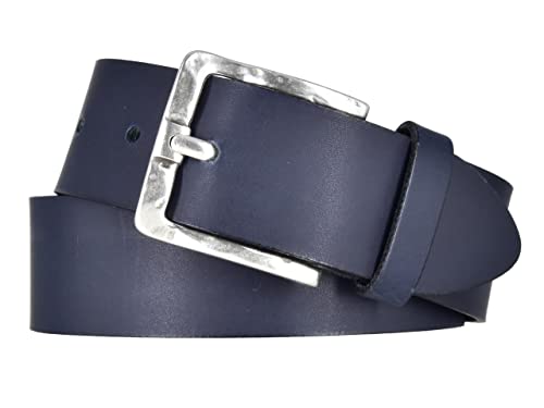 Mytem-Gear Damen Leder Gürtel Belt Ledergürtel Rindleder 40 mm Damengürtel (100, Nachtblau) von Mytem-Gear