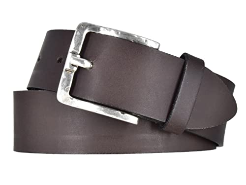 Mytem-Gear Damen Leder Gürtel Belt Ledergürtel Rindleder 40 mm Damengürtel (110, Braun) von Mytem-Gear