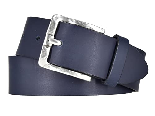 Mytem-Gear Damen Leder Gürtel Belt Ledergürtel Rindleder 40 mm Damengürtel (80, Nachtblau) von Mytem-Gear