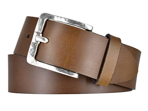 Mytem-Gear Damen Leder Gürtel Belt Ledergürtel Rindleder 40 mm Damengürtel (90 cm, Cognac) von Mytem-Gear