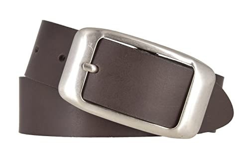 Mytem-Gear Damengürtel Ledergürtel Rindleder 40 mm Damen Leder Gürtel Belt kürzbar (110, Dunkelbraun) von Mytem-Gear