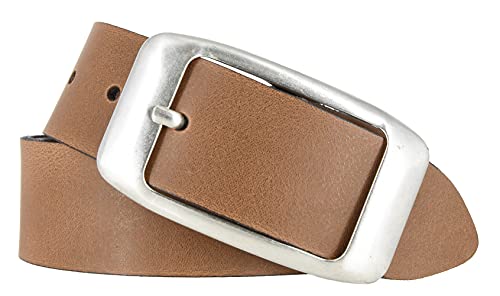 Mytem-Gear Damengürtel Ledergürtel Rindleder 40 mm Damen Leder Gürtel Belt kürzbar (85, Camel) von Mytem-Gear