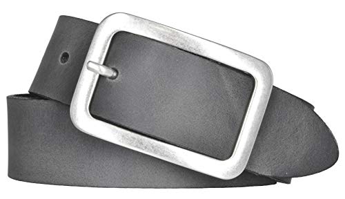 Mytem-Gear Gürtel Damen Leder Belt Ledergürtel Rindleder 35 mm Damengürtel (105, Anthrazit) von Mytem-Gear