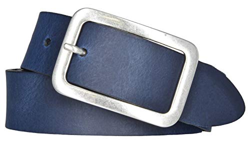 Mytem-Gear Gürtel Damen Leder Belt Ledergürtel Rindleder 35 mm Damengürtel (110, Blau) von Mytem-Gear