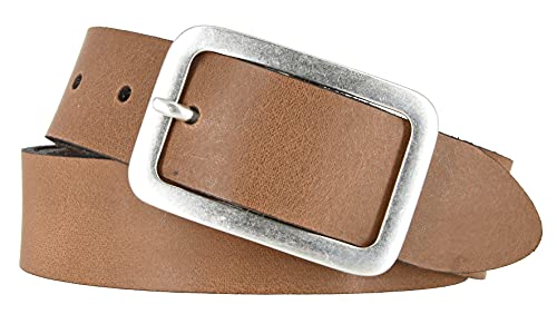 Mytem-Gear Gürtel Damen Leder Belt Ledergürtel Rindleder 35 mm Damengürtel (95, Camel) von Mytem-Gear