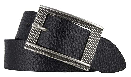 Mytem-Gear Gürtel Damen Leder Belt Ledergürtel Vollrindleder 35 mm Damengürtel kürzbar (Schwarz, 110) von Mytem-Gear