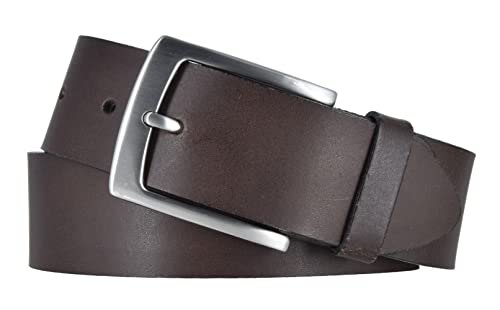 Mytem-Gear Gürtel Herren 4 cm Jeansgürtel Ledergürtel (115, Braun) von Mytem-Gear