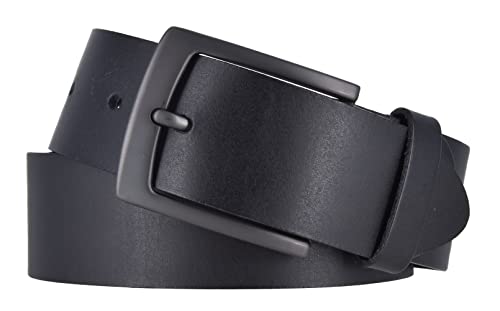 Mytem-Gear Gürtel Herren 4 cm Jeansgürtel Ledergürtel Herrengürtel (110, Schwarz) von Mytem-Gear