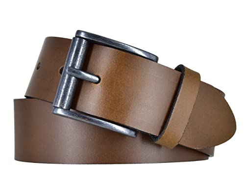 Mytem-Gear Gürtel Herren Leder 4 cm Jeansgürtel Ledergürtel kürzbar Herrengürtel (Cognac, 105) von Mytem-Gear