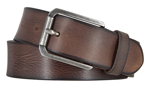 Mytem-Gear Gürtel Herren Leder 40 mm Hellbraun Vollrindleder kürzbar Jeansgürtel Ledergürtel (115) von Mytem-Gear