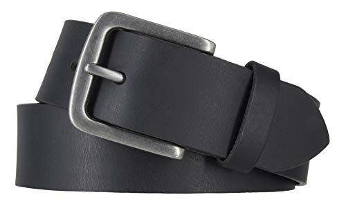 Mytem-Gear Gürtel Herren Leder 40 mm Schwarz Vollleder kürzbar Jeansgürtel Ledergürtel (Schwarz, 120) von Mytem-Gear