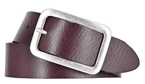 Mytem-Gear Gürtel Leder Damen Nappaleder Ledergürtel 35 mm Damengürtel (110, Bordeaux) von Mytem-Gear