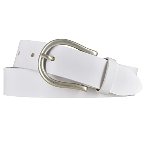 Mytem-Gear Gürtel für Damen 3 cm Damengürtel weiss 100 von Mytem-Gear