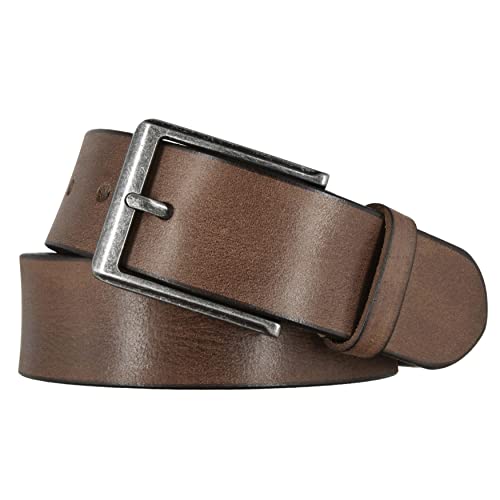 Mytem-Gear Herren Leder Gürtel Büffelleder kürzbar 40mm div. Farben (115 cm, cognac) von Mytem-Gear