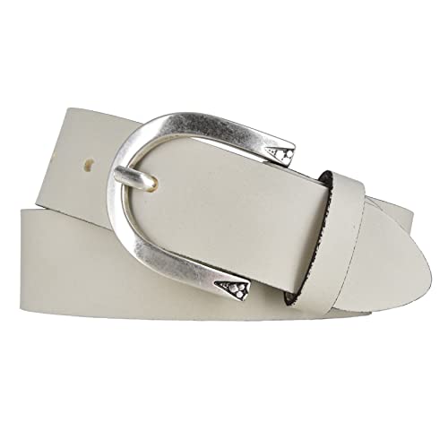 Mytem-Gear Ledergürtel Damen 3,5 cm beige 85 von Mytem-Gear