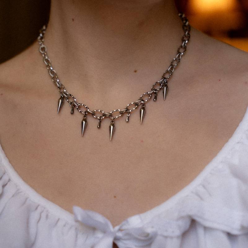 Rache Halskette, Edelstahl Schmuck Wasserdicht, Mittelalterliche Kern, Fantasy Gothic Knightcore Rache Halskette, Edelstahl Schmuck Wasserdicht, Mittelalterliche Kern, Fantasy Gothic Knightcore von MythAndFae