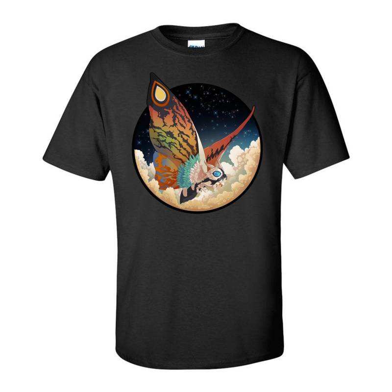 Mothra Königin Der Monster Schwarzes T-Shirt Mothra Königin Der Monster Schwarzes T-Shirt von Mythka