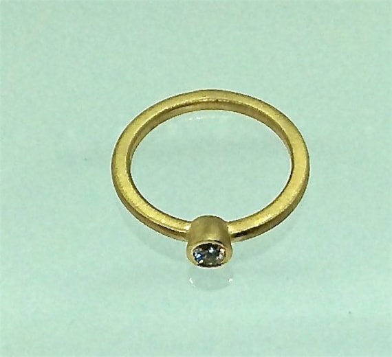 18K Gold-Und Diamantstapelring von MythosLaJolla