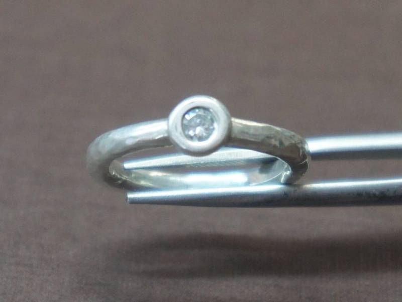 Handgemachte Echte Diamant Ring-stacking Ring-Diamant Band von MythosLaJolla