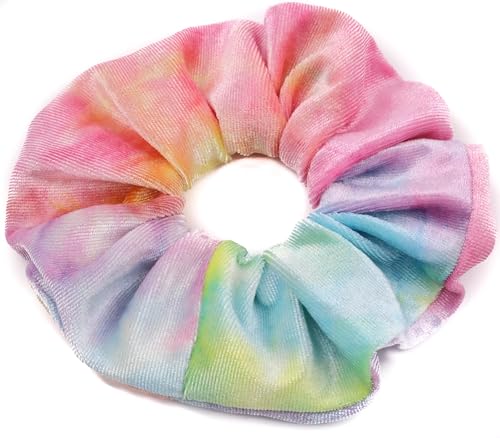 Mytoptrendz® Großer Haargummi-Halter für Damen und Mädchen, elastisch, Pastellfarben, Regenbogenfarben von Mytoptrendz