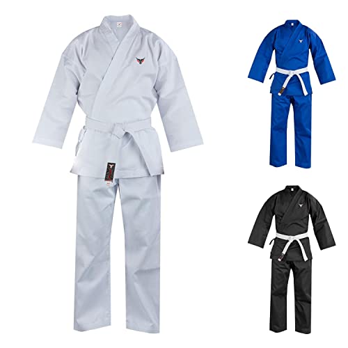 Mytra Fusion karateanzug Mehrere Größen und Farben judoanzug, BJJ Gi Ultraleichter Jujitsu Gi für Männer, Frauen und karateanzug kinder (6/190, White) von Mytra Fusion