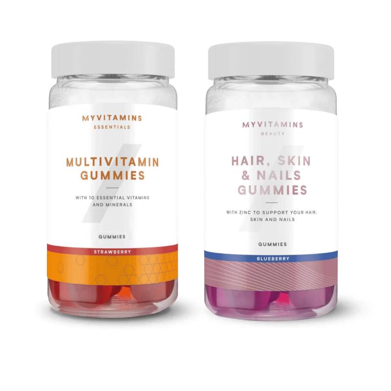 Myvitamins Gummy Bundle (Haare, Haut und Nägel + Multivitamine) von Myvitamins