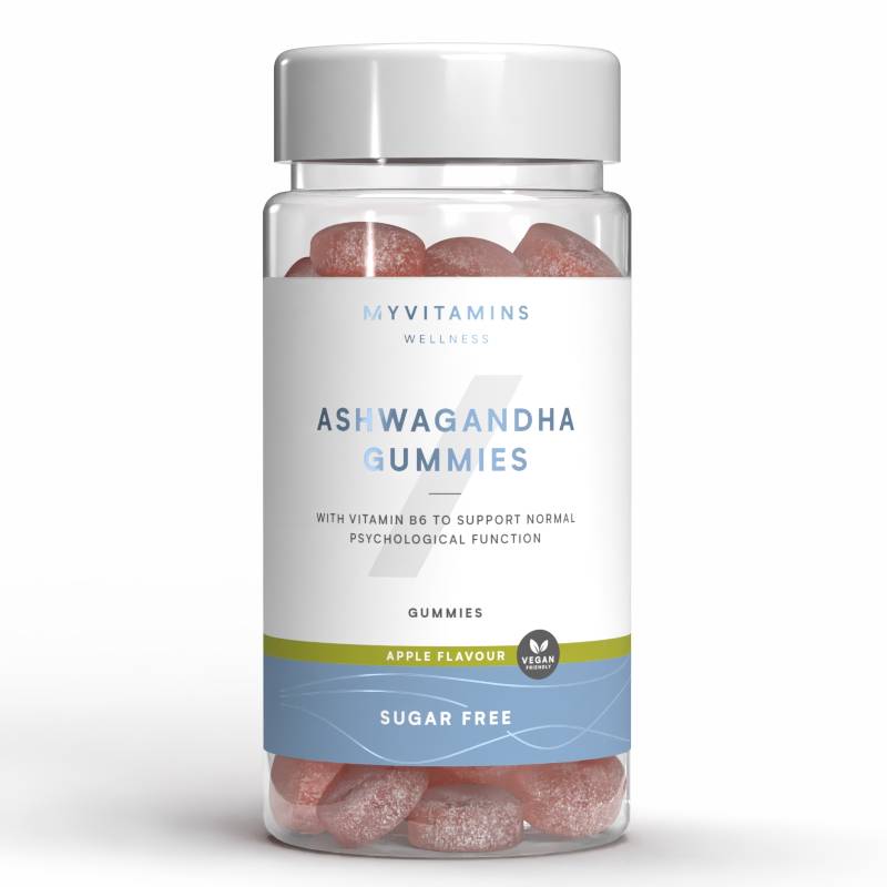 Myvitamins Sugar Free Ashwagandha Gummies, ALT - 60Gummibärchen - Sugar Free Apple von Myvitamins