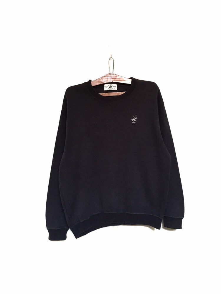 Bever Hills Polo Club Sweatshirt Pullover Mit Kleinem Logo/Rundhalsausschnitt Ralph Lauren Größe Medium von MzClothingShop