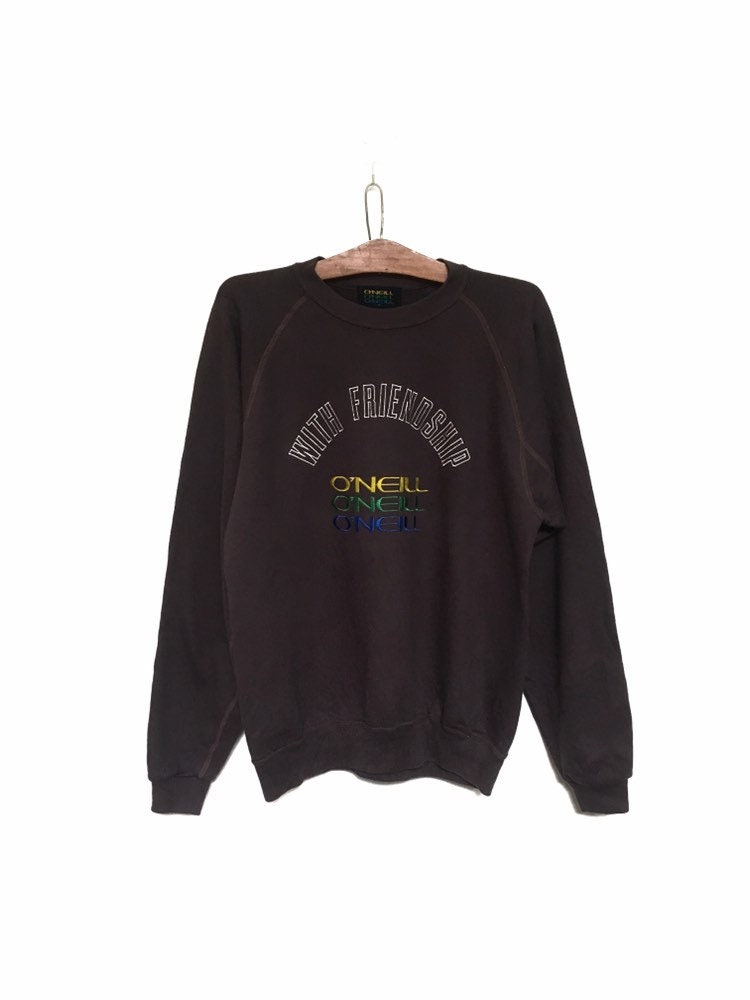 Selten O'neill Big Logo Embroidery Crewneck Sweatshirt Pullover Spellout/Größe Medium von MzClothingShop