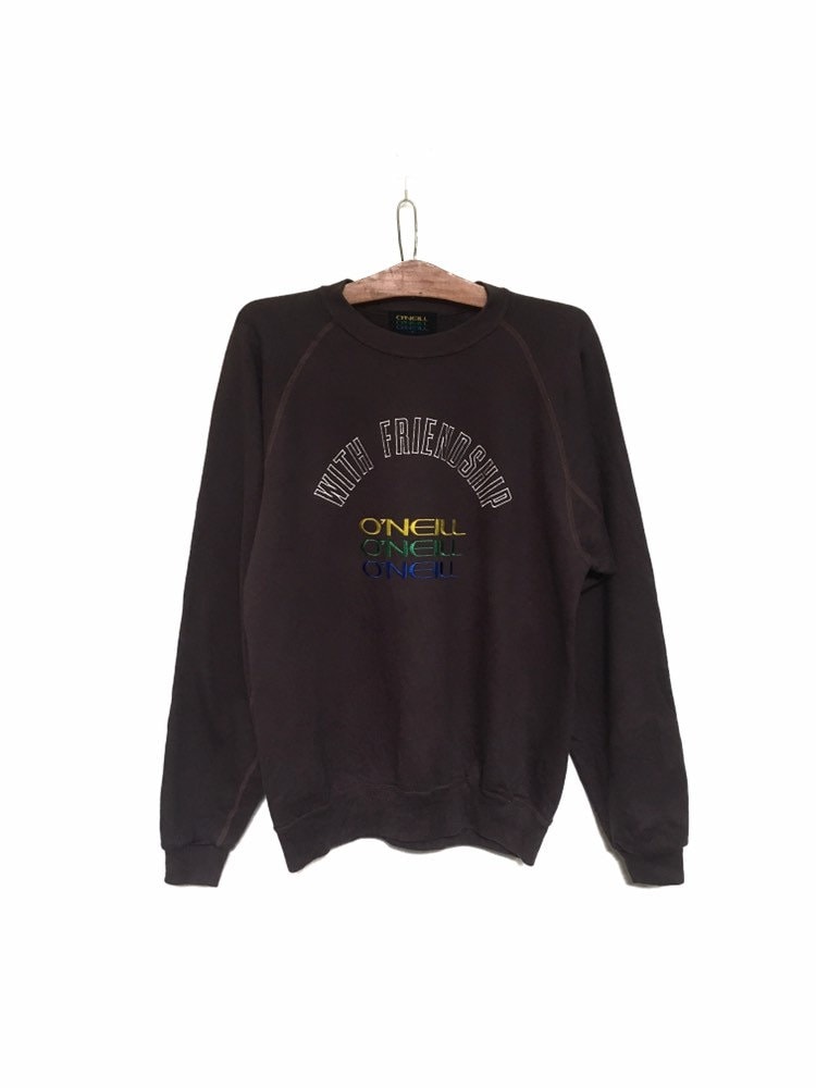 Selten O'neill Big Logo Embroidery Crewneck Sweatshirt Pullover Spellout/Größe Medium von MzClothingShop