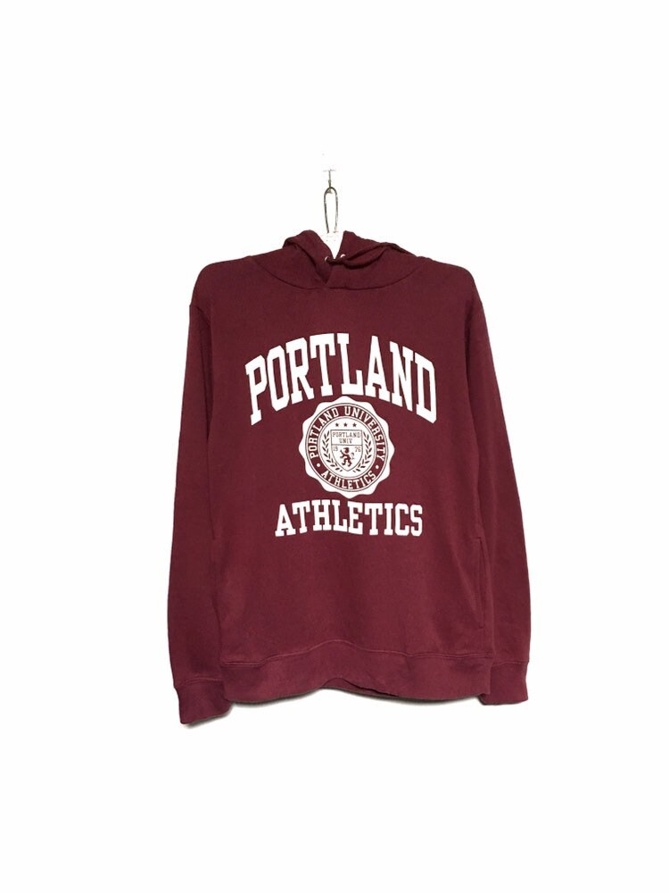 Selten Portland Athletics Big Logo Spell Out Hoodies Sweatshirt Pullover/Größe Medium von MzClothingShop