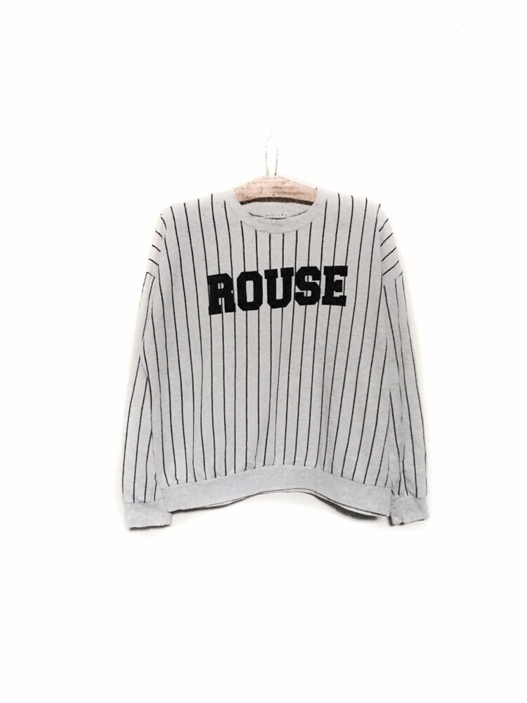 Selten Rouse Colza Big Spell Out Logo Rundhals Sweatshirt Pullover/Fashion Designer/Size Large von MzClothingShop