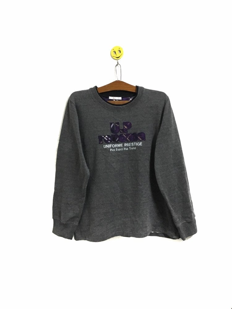 Selten Up Renoma Big Logo Stickerei Rundhals Sweatshirt Pullover/Größe Large von MzClothingShop