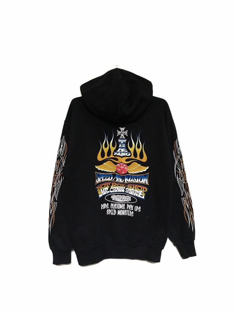 Selten Vintage Paul Reed Geschwindigkeit Und Kustom Made in Usa Big Logo Stickerei Rundhals Sweatshirt Pullover Spellout/Größe Medium von MzClothingShop