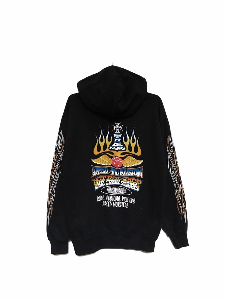 Selten Vintage Paul Reed Geschwindigkeit Und Kustom Made in Usa Big Logo Stickerei Rundhals Sweatshirt Pullover Spellout/Größe Medium von MzClothingShop