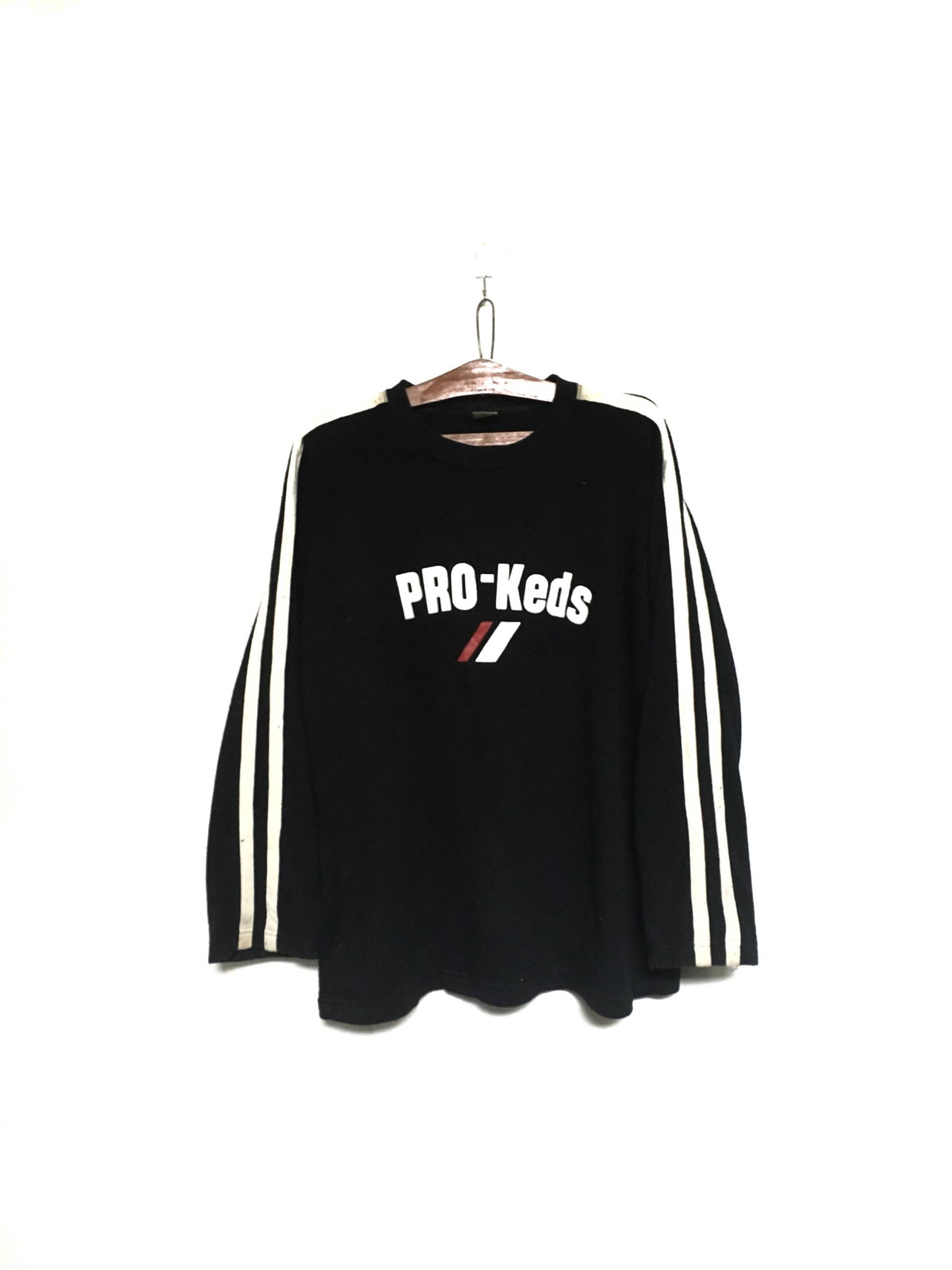 Selten Vintage Pro Keds Big Logo Stickerei Rundhals Sweatshirt Hoodies Pullover Spellout/Size Large von MzClothingShop