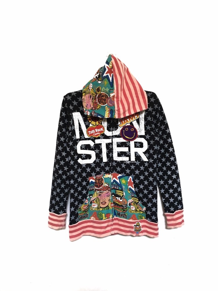 Seltenes Design Joyful & Monster Grand Slam Corp Big Spell Out Logo Stickerei Volldruck Hoodies Sweatshirt/Größe Medium von MzClothingShop