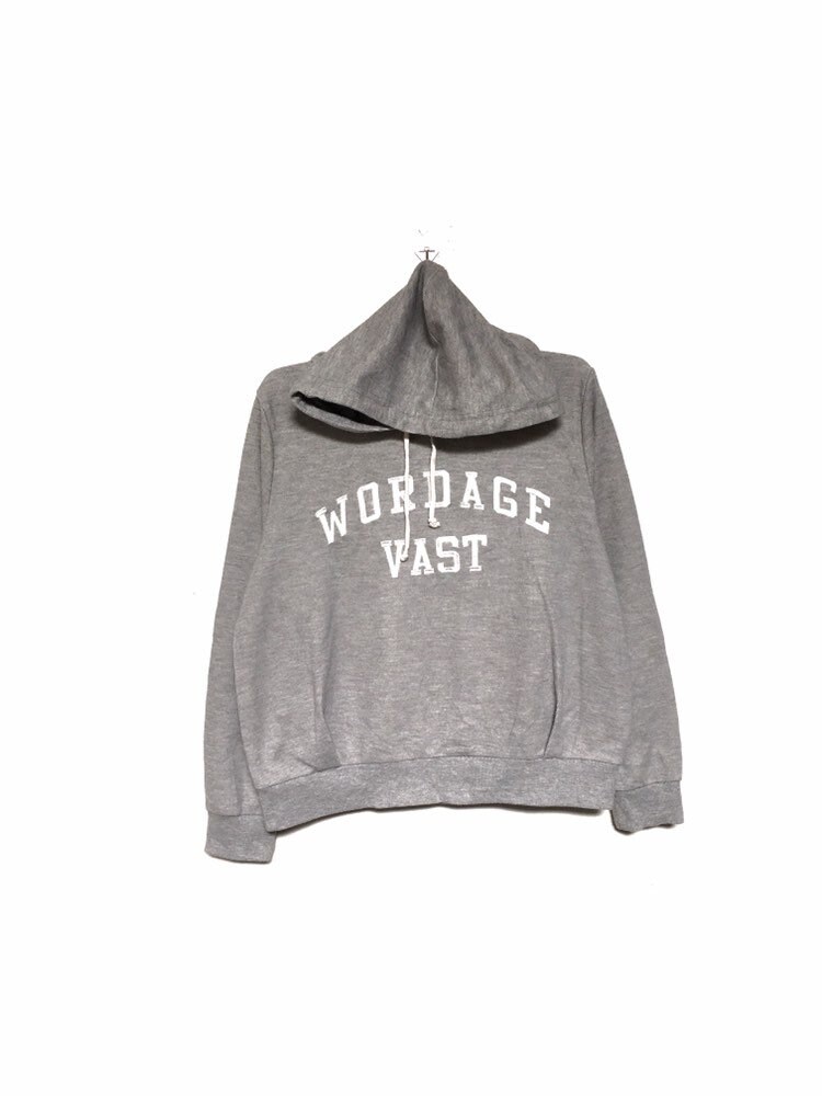 Vintage Rare Wordage Vast Big Logo Spell Out Stickerei Hoodie Rundhals Sweatshirt Pullover/Fashion Designer Size Large von MzClothingShop