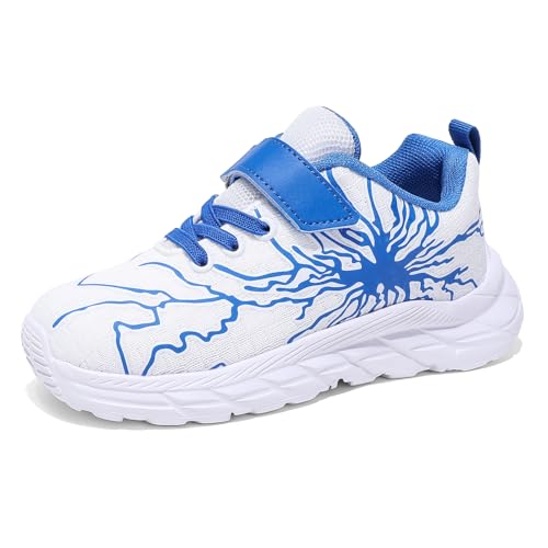Mzhki Kinder Turnschuhe Sportschuhe Für Jungen Hallenschuhe Sneakers Outdoor Laufschuhe Shoes Schuhe Weiß Blau 31EU Mzhki Kinder Turnschuhe Sportschuhe Für Jungen Hallenschuhe Sneakers Outdoor Laufschuhe Shoes Schuhe Weiß Blau 31EU von Mzhki