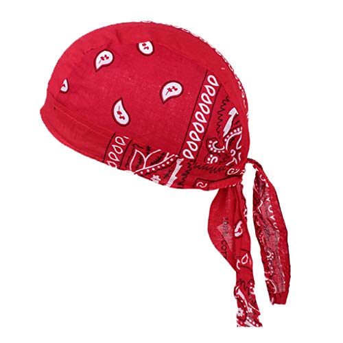 Durag Skull Cap Haarausfall Kopftuch Muslim Bandana Turban Rot, rot, Einheitsgröße von N\A