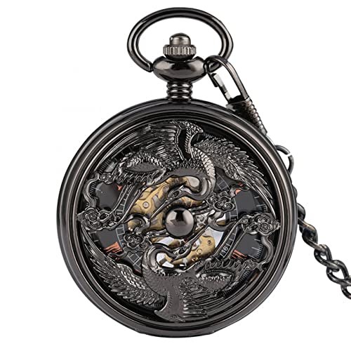 N/Ａ Vivid Double Crane Bronze Mechanische Taschenuhr Manueller Anhänger Taschenuhr Handaufzug Antike Uhr Geschenke Männlich Hochzeitstag Vatertag Weihnachten Geburtstagsgeschenk von N/Ａ