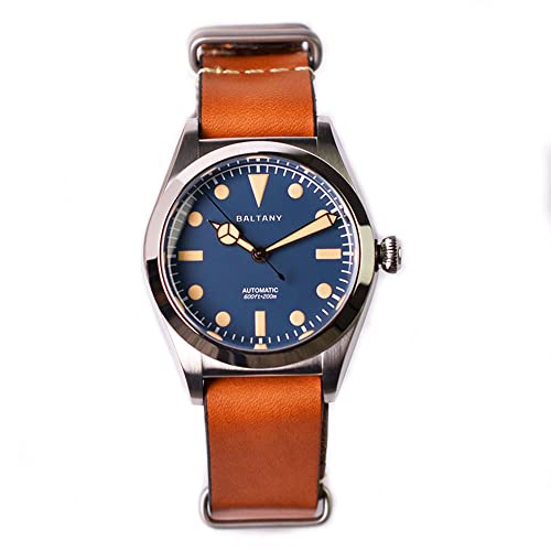 NC Baltany NH38 Automatik Herrenuhr Saphirglas 200m Retro Klassisch Mechanische Taucherarmbanduhr für Herren (Color 1) von N\C