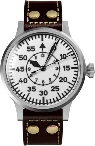 NC Hruodland 42mm Retro Automatik Herren Fliegeruhren Saphirglas PT5000 Mov't 10ATM Mechanische Taucherarmbanduhr für Herren (Color 2) von NC