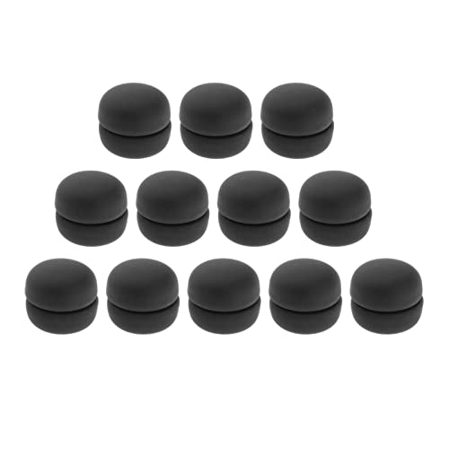 NC perfeclan Set von 12 Magnetischen Frauen Hijab Broschen Pin Muslim Schal Dekoration, Luxus Accessoire Ohne Loch, Schwarz von N\C