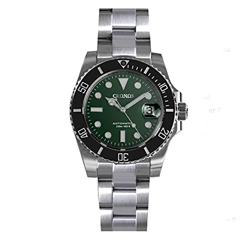 NC Cronos Upgrade Sub-Diver Luxus-Herrenuhren Edelstahlarmband Volllumige Keramiklünette 200 Meter wasserdichte tauchfeste Armbanduhr (Color 5) von N\C