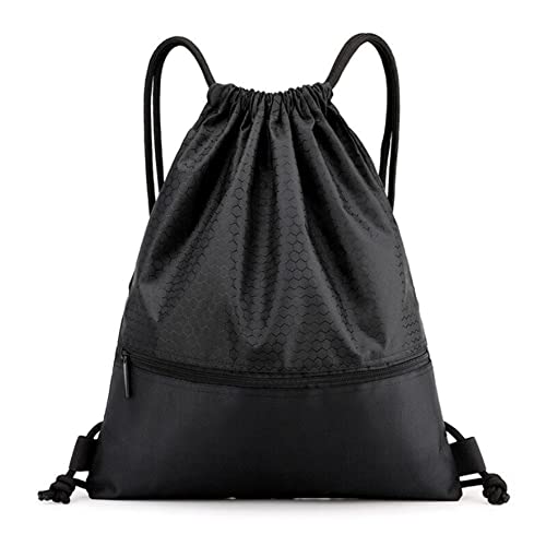 NC Kordelzug Sporttasche, Kordelzug Tasche Großer Sportrucksack, Wasserdichte Kordelzug Sporttasche Außenreißverschluss, Geeignet für Sportschule Strandurlaub Schwimmen Reisen von N\C