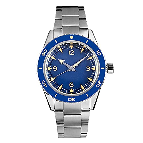 NC San Martin 39,5 mm SN051G NH35 Tauchen Herrenuhren Sandwich Zifferblatt Luxus Saphirglas automatische mechanische Armbanduhr Herren (Color 4) von NC